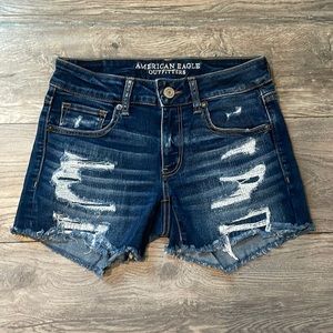 American Eagle Distressed Denim Shorts